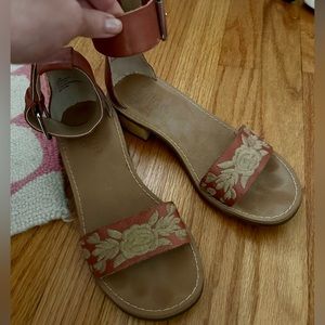 Latigo sandals in terracotta-size 8